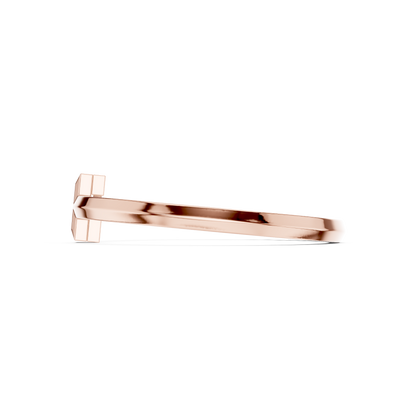 Radiant Horizon Bangle Diamond Accents