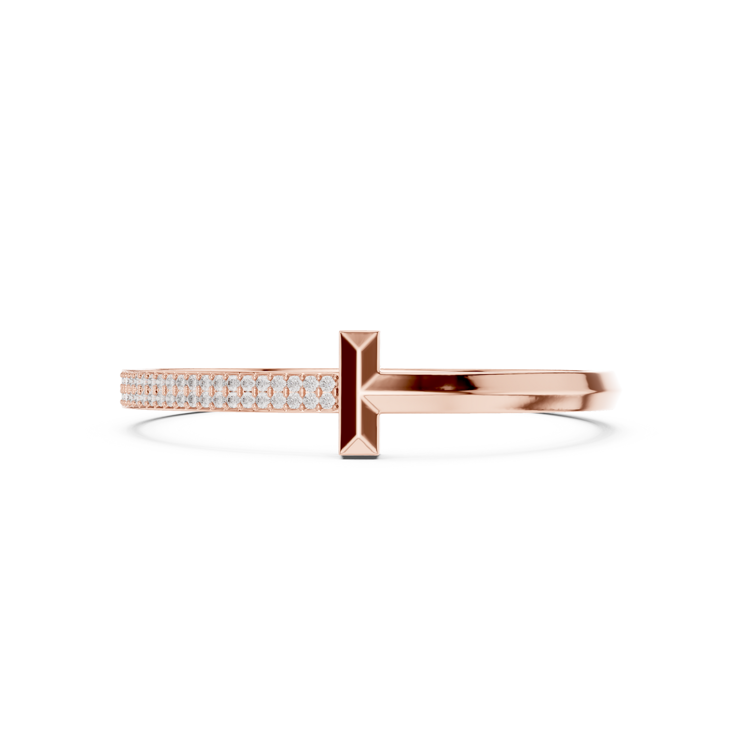 Radiant Horizon Bangle Diamond Accents