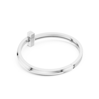 Radiant Horizon Bangle Diamond Accents