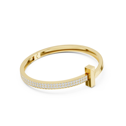 Radiant Horizon Bangle Diamond Accents