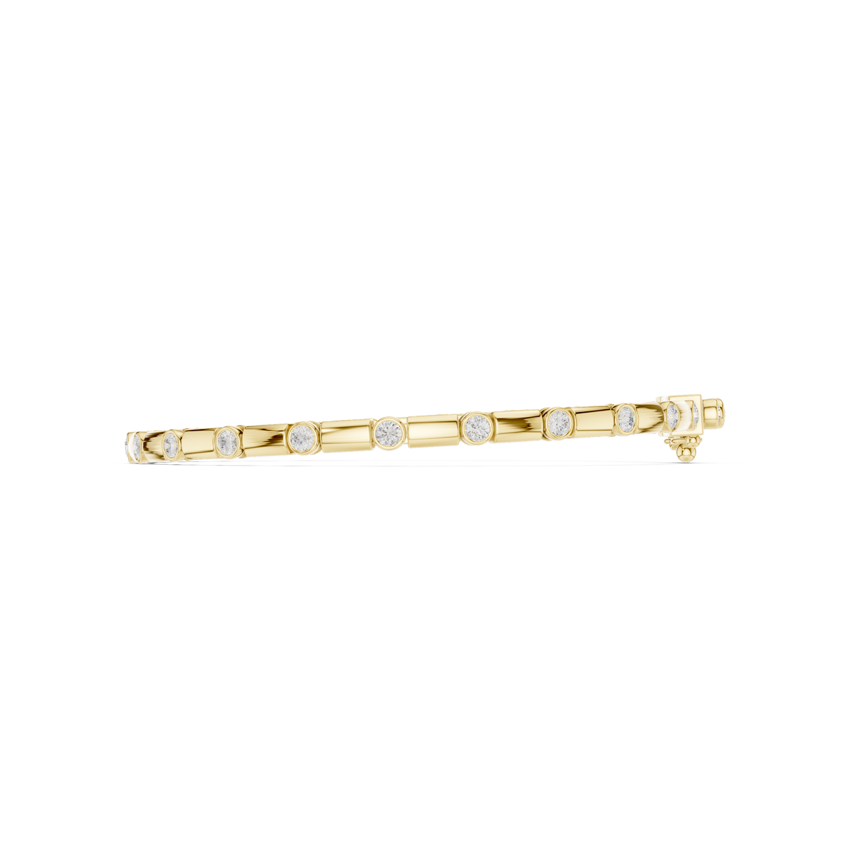 Diamond Dots Link Bracelet Yellow Gold