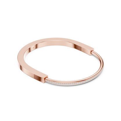 Sleek Diamond Edge Gold Bangle Ross Gold