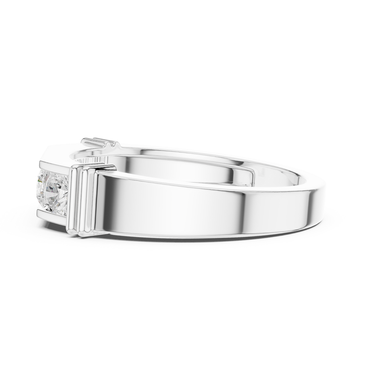 The Modern 5-Stone Framed Diamond Band