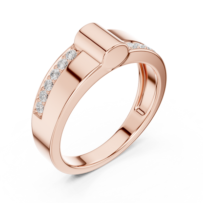 The Modern Architectural Diamond Band
