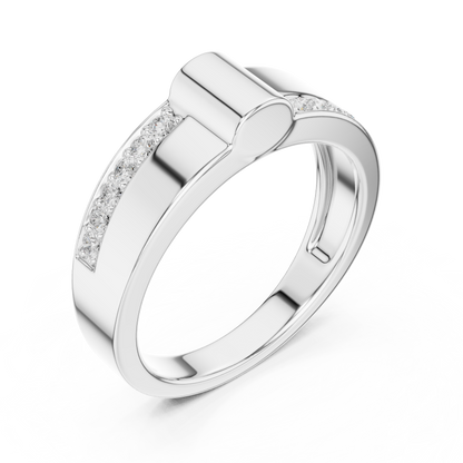 The Modern Architectural Diamond Band