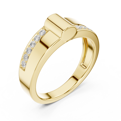 The Modern Architectural Diamond Band