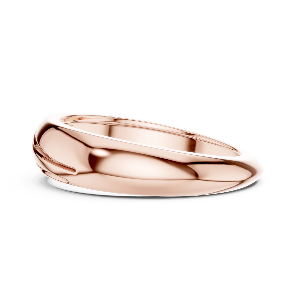 The Sculptural Wave Diamond Band