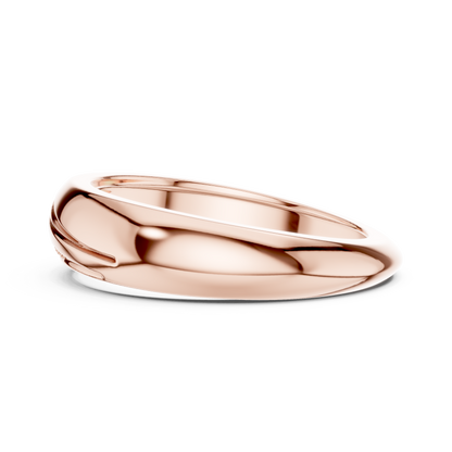 The Sculptural Wave Diamond Band
