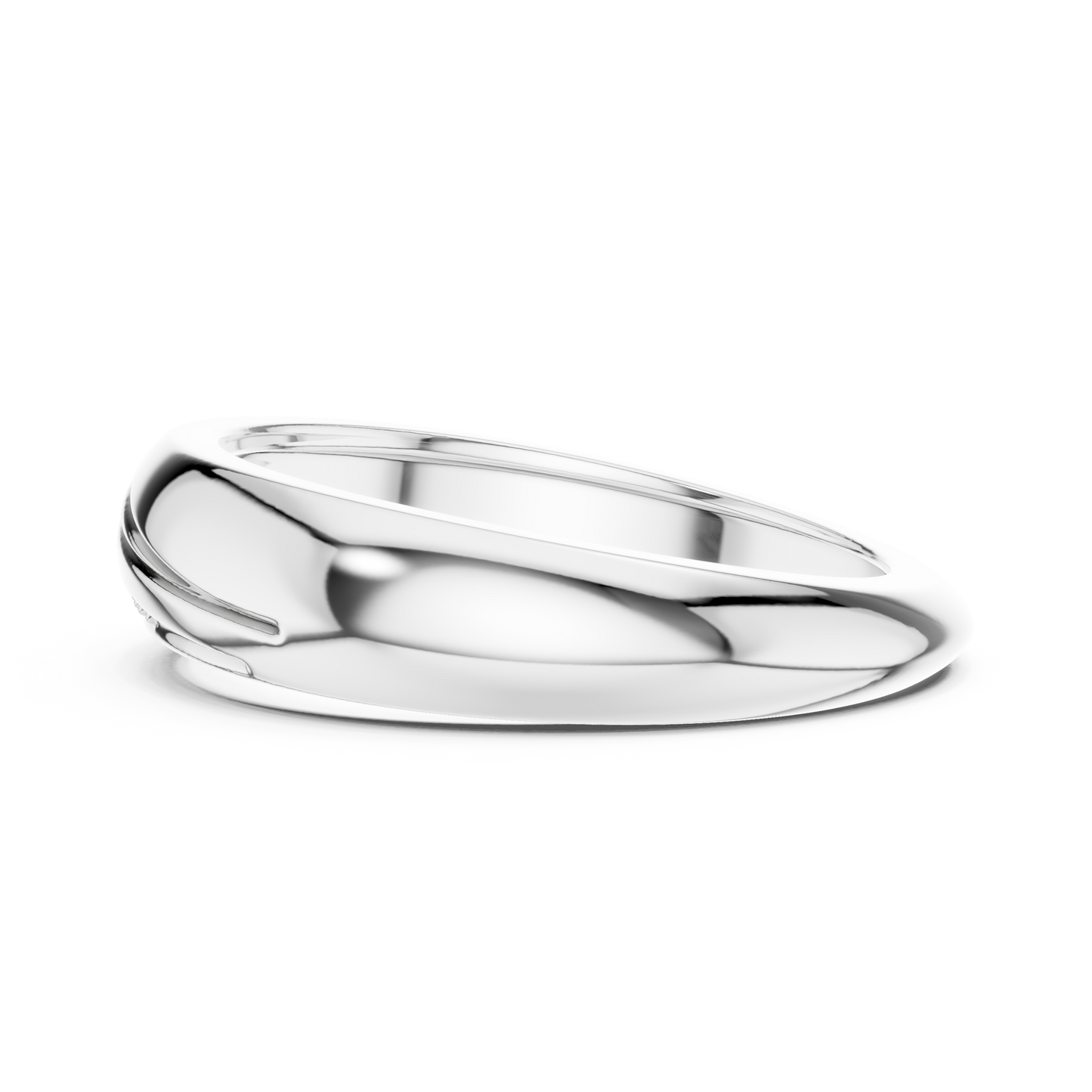The Sculptural Wave Diamond Band