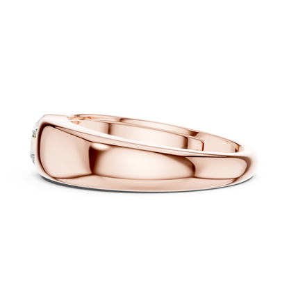 The Modern Solitaire Diamond Dome Ring