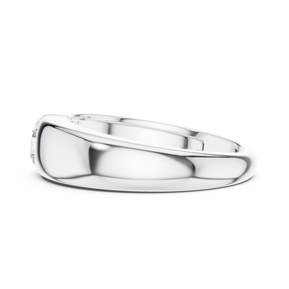 The Modern Solitaire Diamond Dome Ring