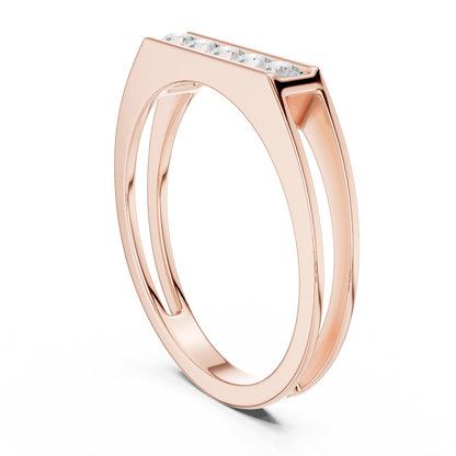 The Modern 5-Stone Floating Diamond Band