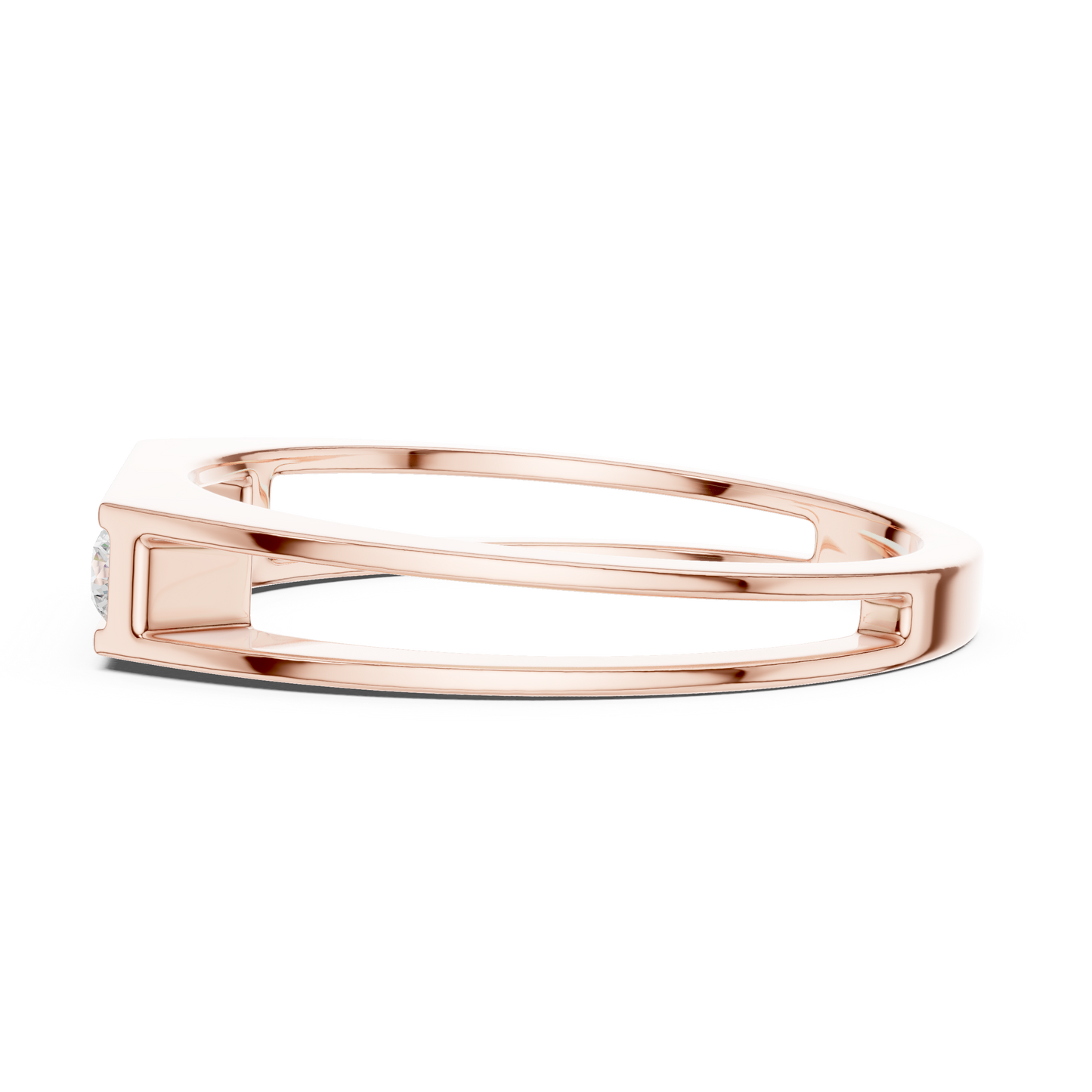 The Modern 5-Stone Floating Diamond Band