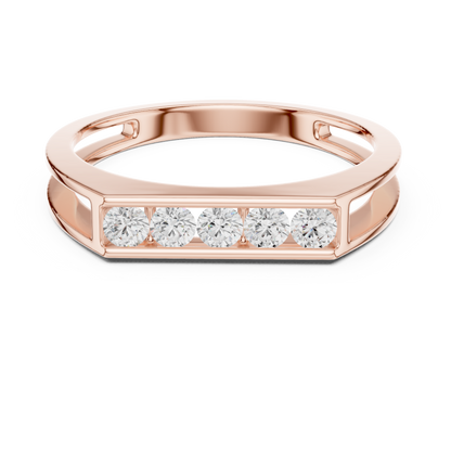 The Modern 5-Stone Floating Diamond Band