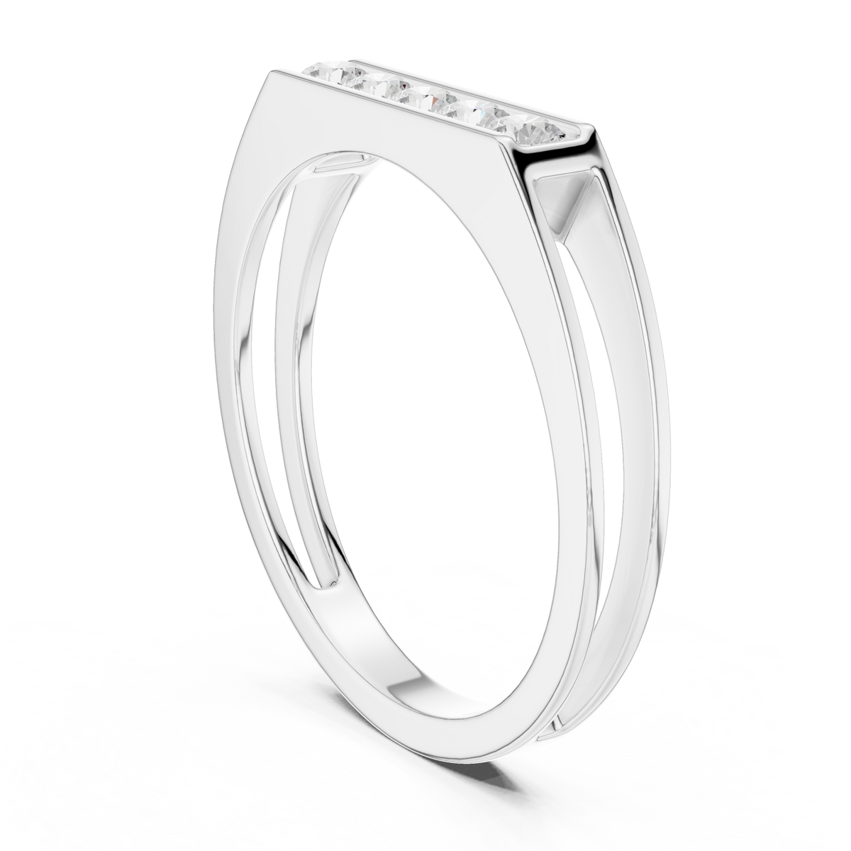 The Modern 5-Stone Floating Diamond Band