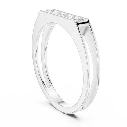 The Modern 5-Stone Floating Diamond Band