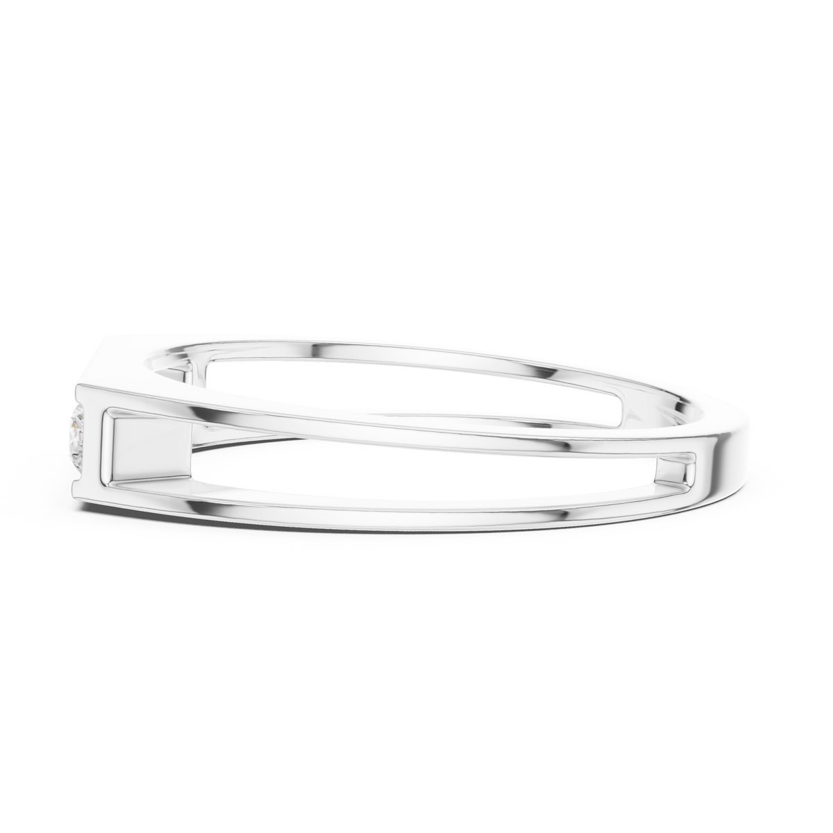 The Modern 5-Stone Floating Diamond Band