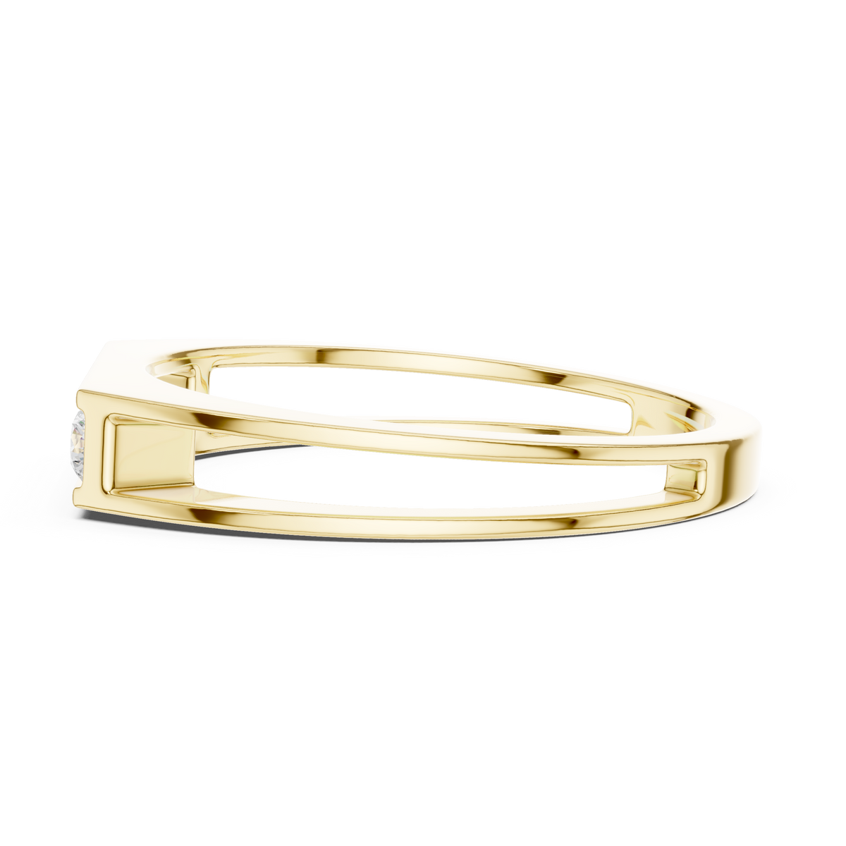 The Modern 5-Stone Floating Diamond Band