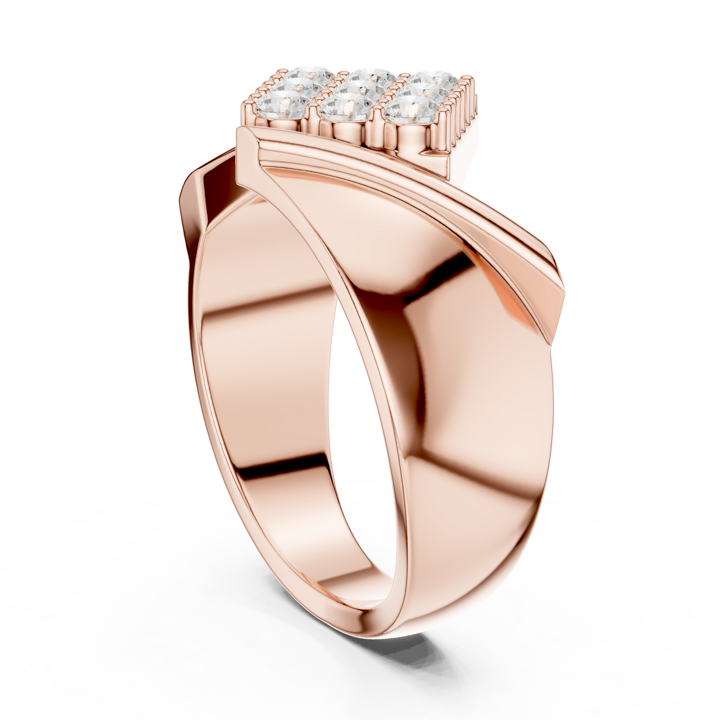 The Geometric Diagonal Diamond Cluster Ring