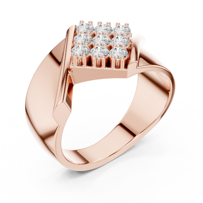 The Geometric Diagonal Diamond Cluster Ring