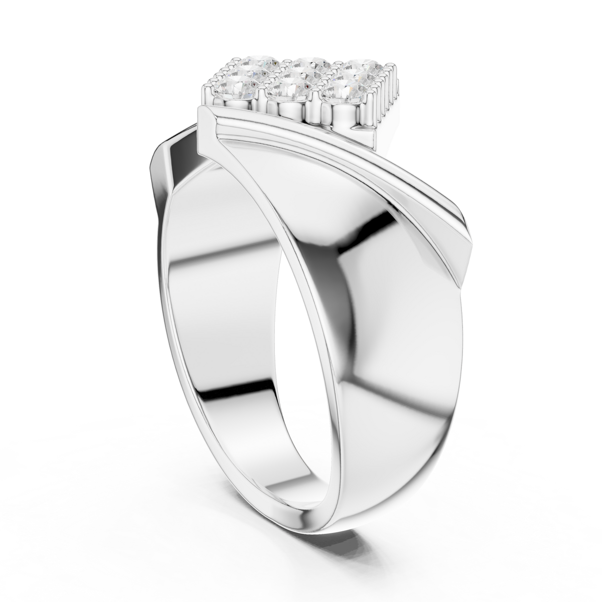 The Geometric Diagonal Diamond Cluster Ring