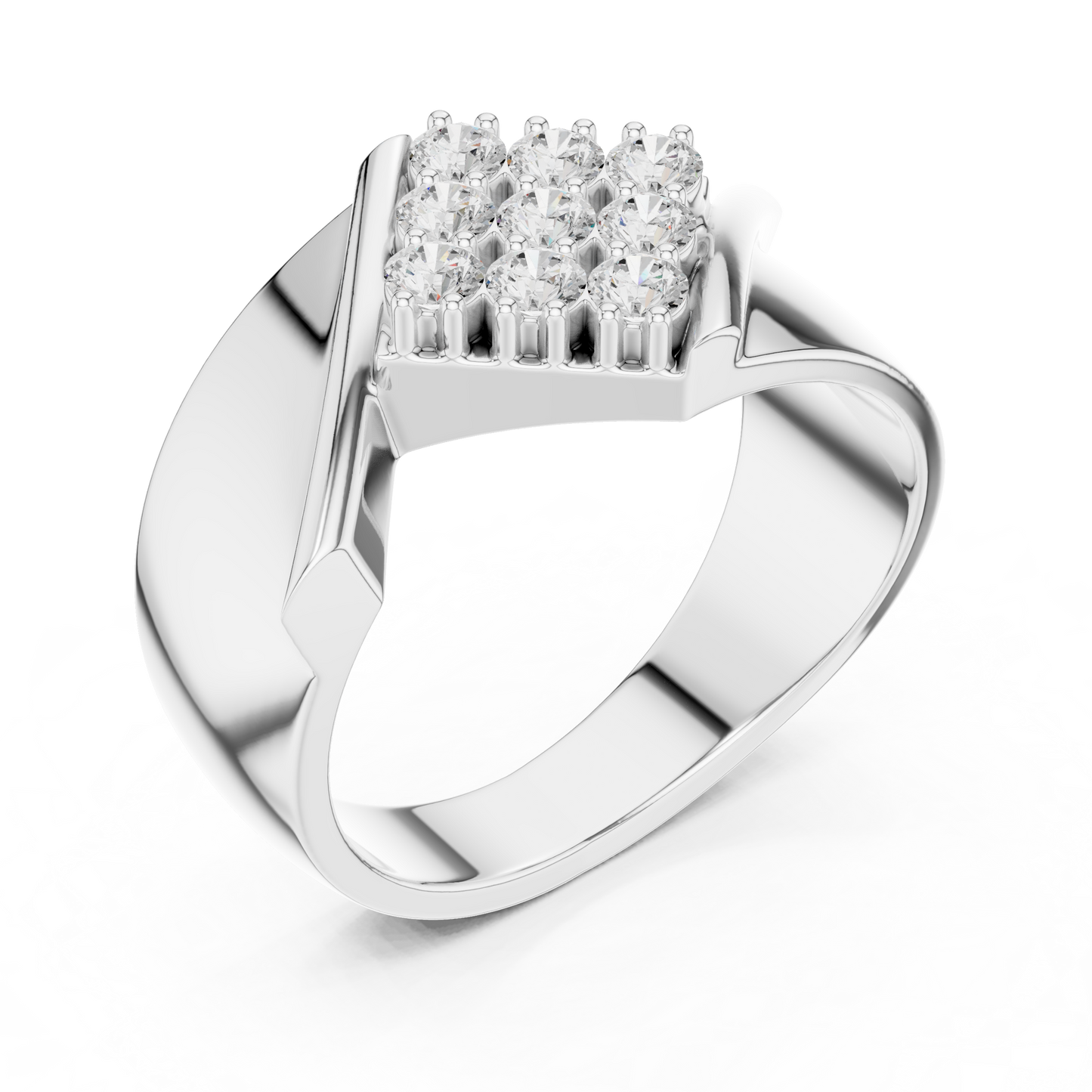 The Geometric Diagonal Diamond Cluster Ring