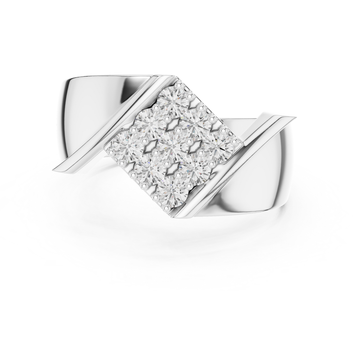 The Geometric Diagonal Diamond Cluster Ring