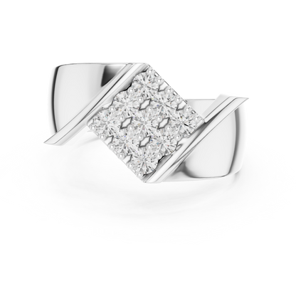 The Geometric Diagonal Diamond Cluster Ring