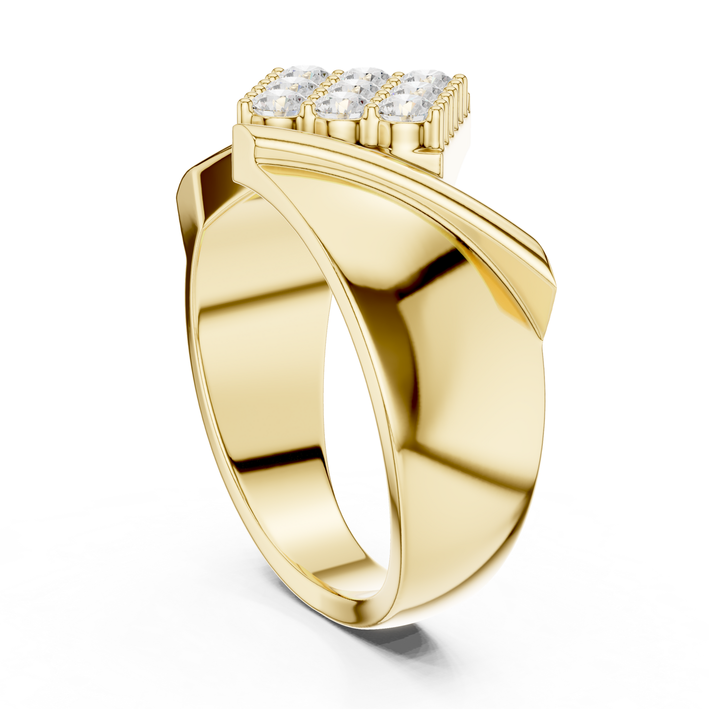 The Geometric Diagonal Diamond Cluster Ring
