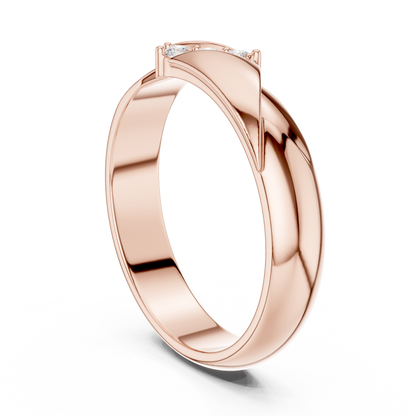 The Modern 3-Stone Diamond Bypass Band
