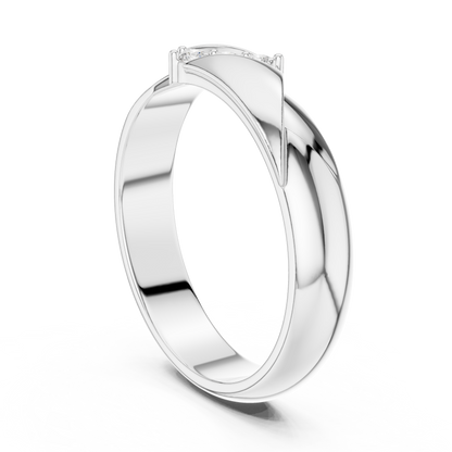 The Modern 3-Stone Diamond Bypass Band