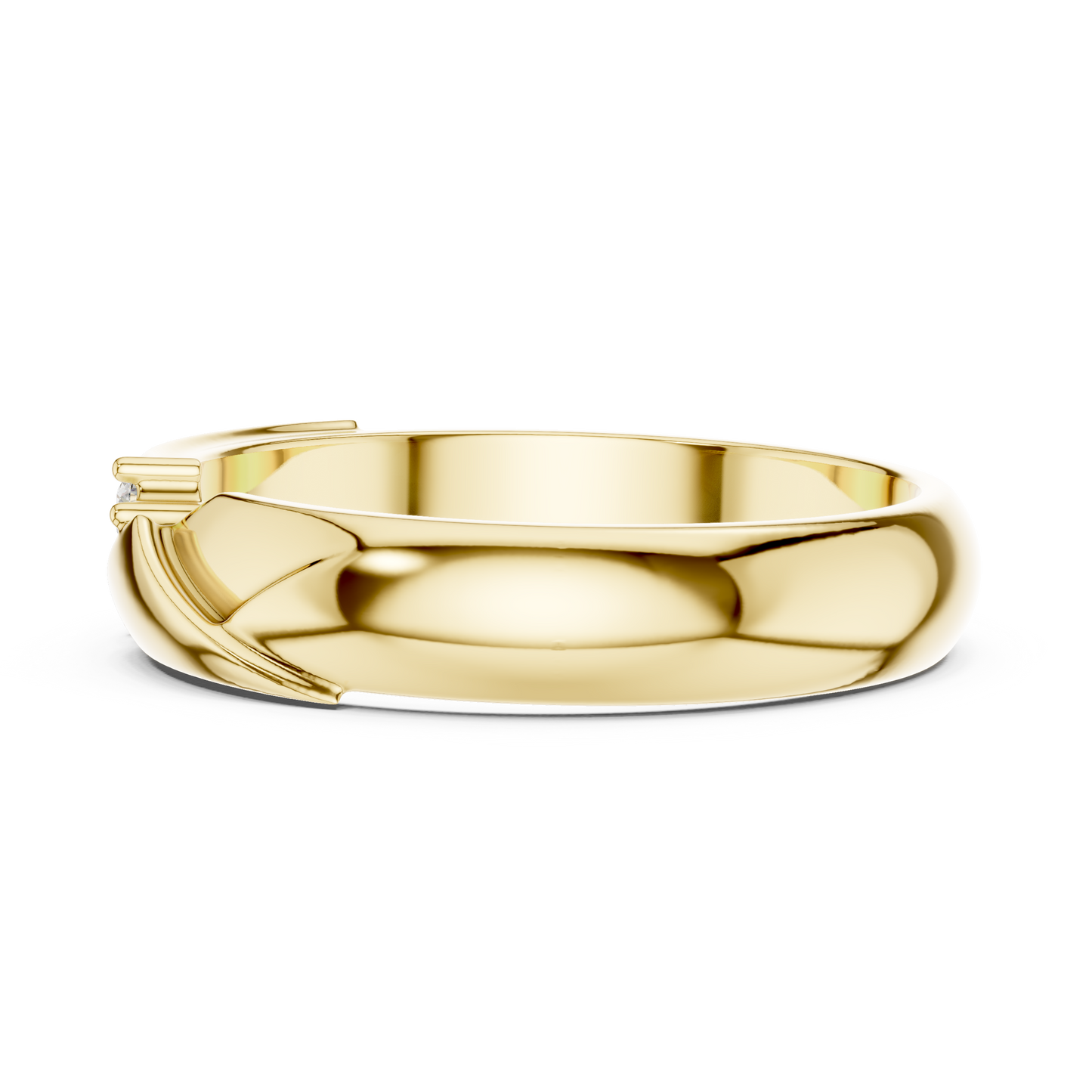 The Modern 3-Stone Diamond Bypass Band