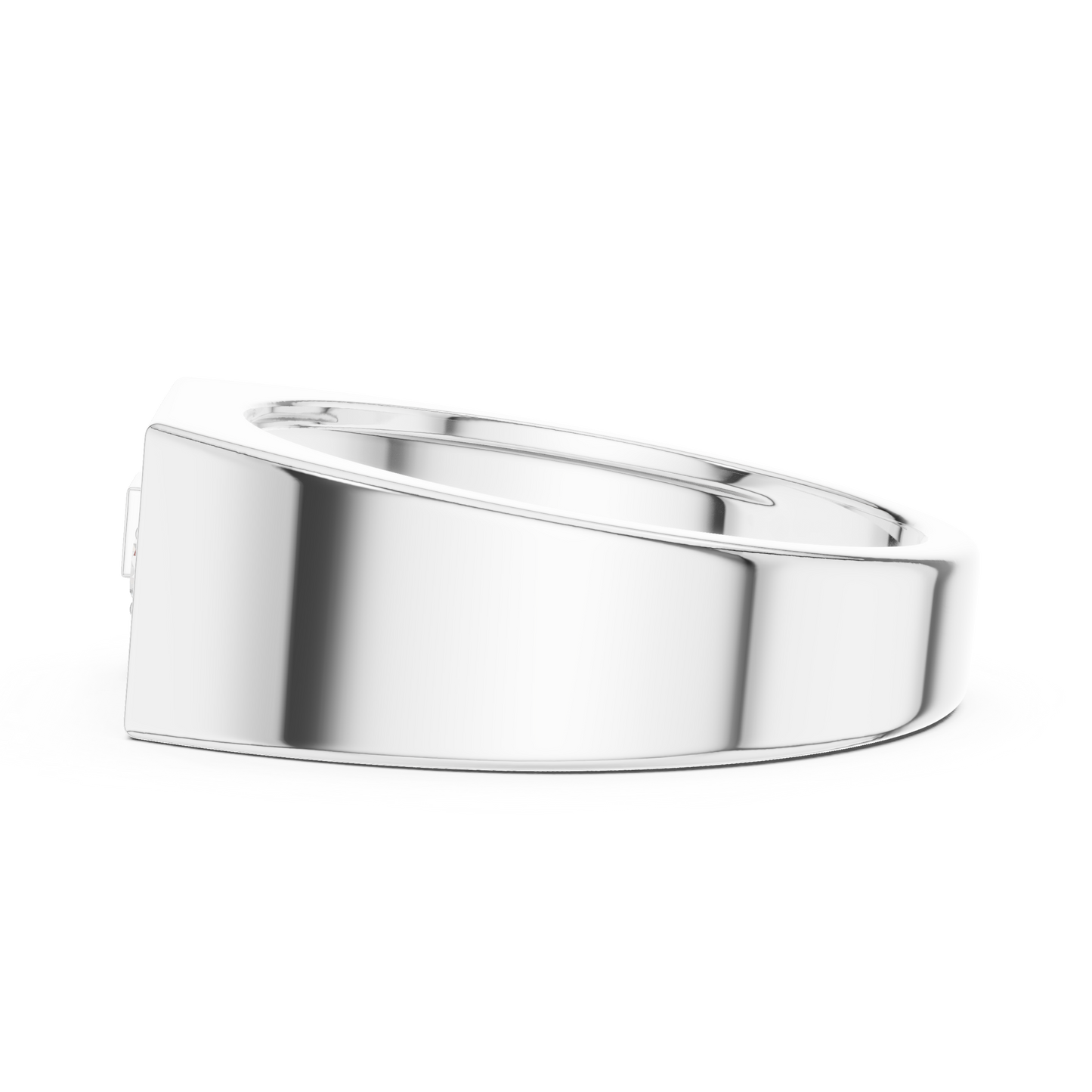 Modern Geometric Diamond Accent Ring