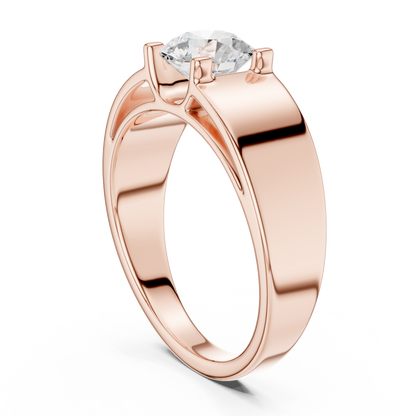 Classic Round Solitaire Diamond Ring
