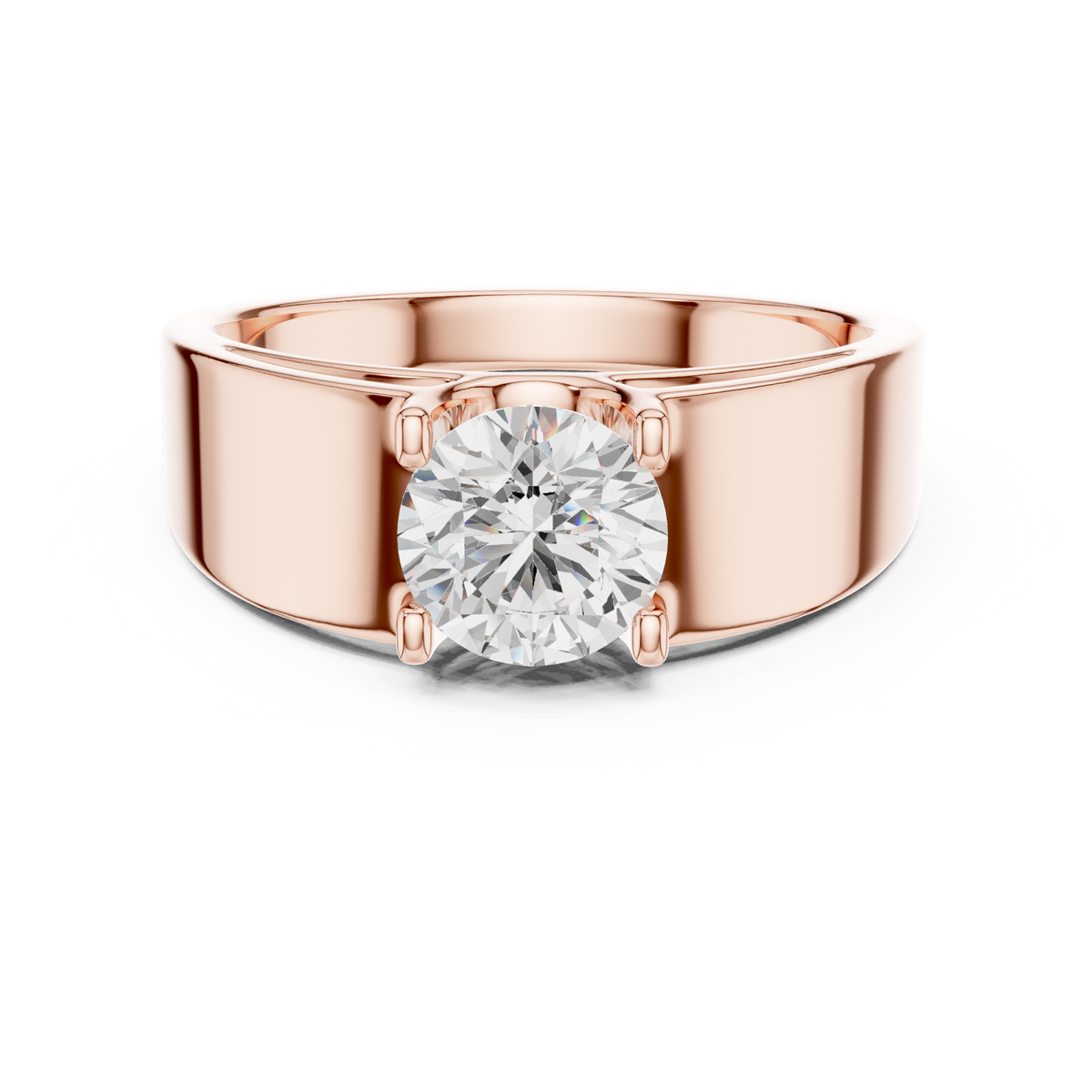 Classic Round Solitaire Diamond Ring