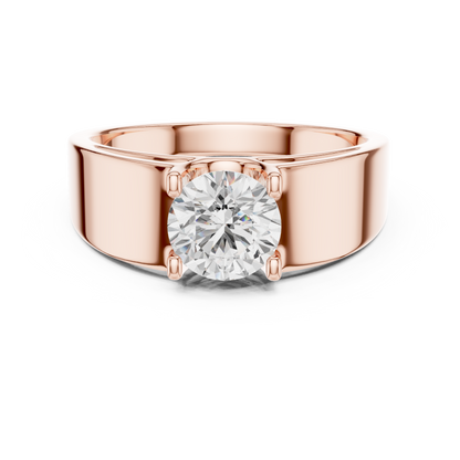 Classic Round Solitaire Diamond Ring