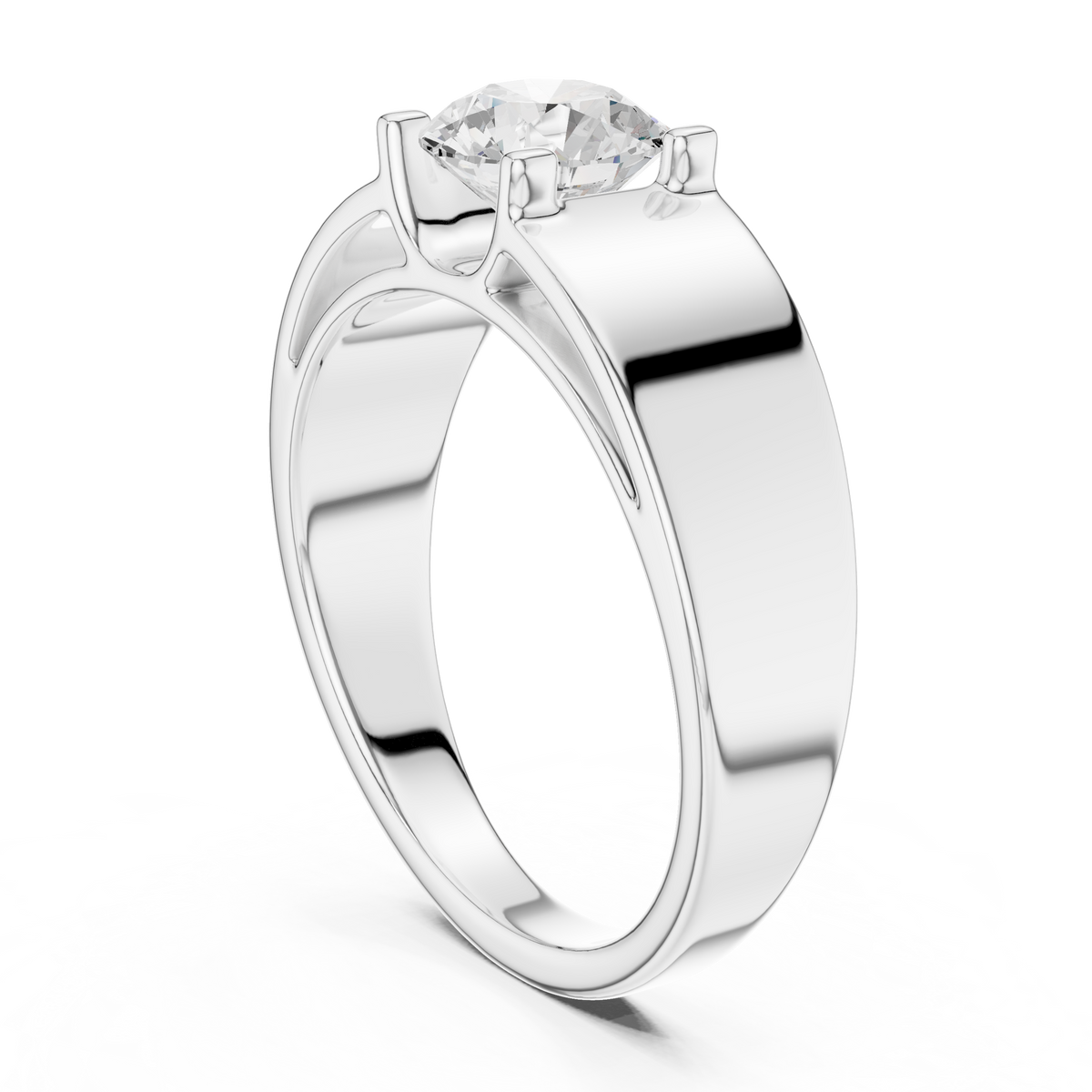 Classic Round Solitaire Diamond Ring