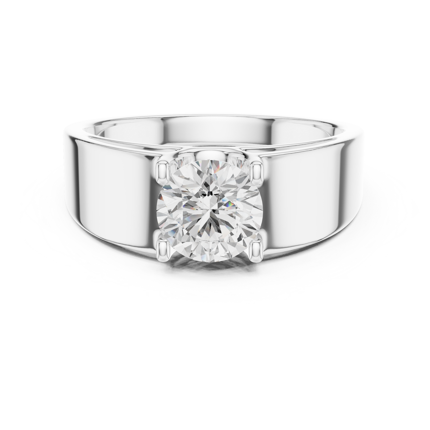 Classic Round Solitaire Diamond Ring