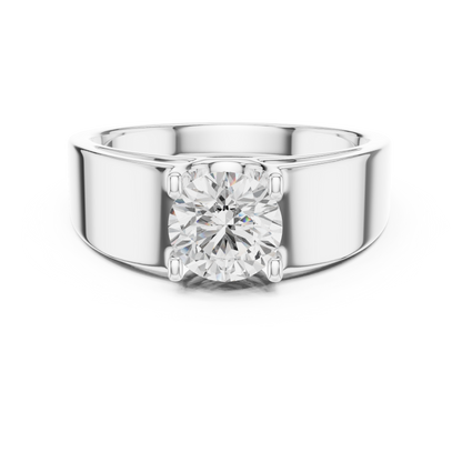 Classic Round Solitaire Diamond Ring