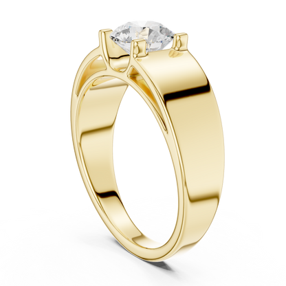 Classic Round Solitaire Diamond Ring