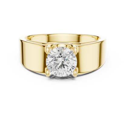 Classic Round Solitaire Diamond Ring