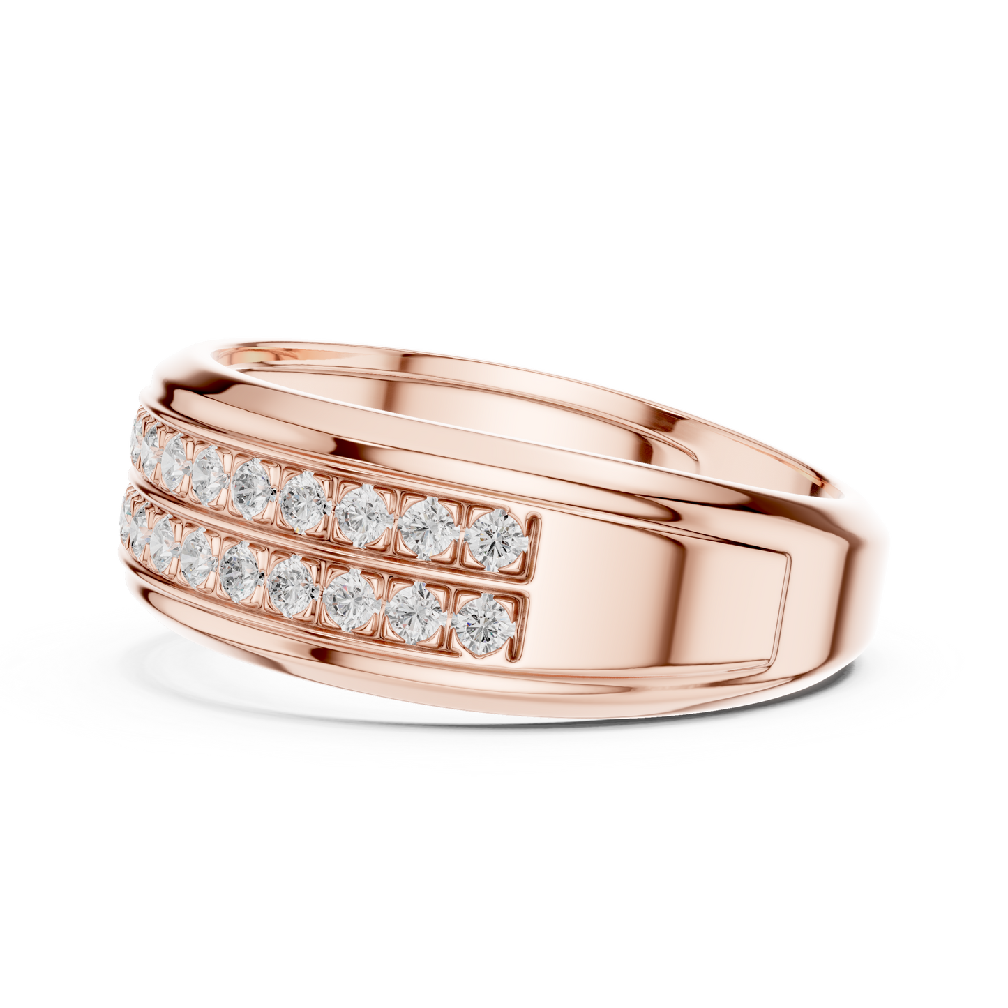 Luxury Double Row Diamond Band