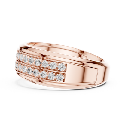 Luxury Double Row Diamond Band