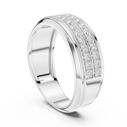 Luxury Double Row Diamond Band