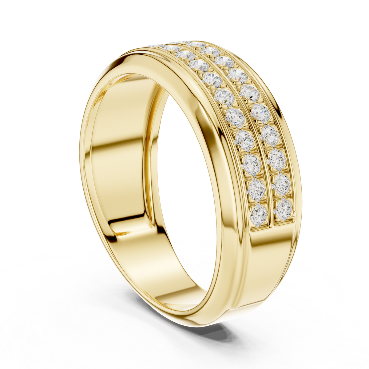 Luxury Double Row Diamond Band