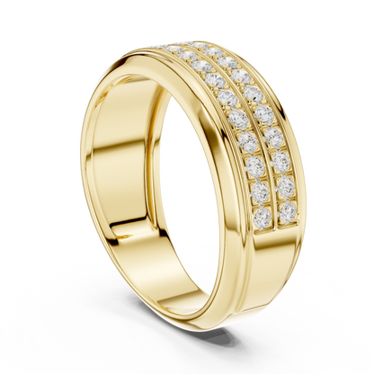 Luxury Double Row Diamond Band