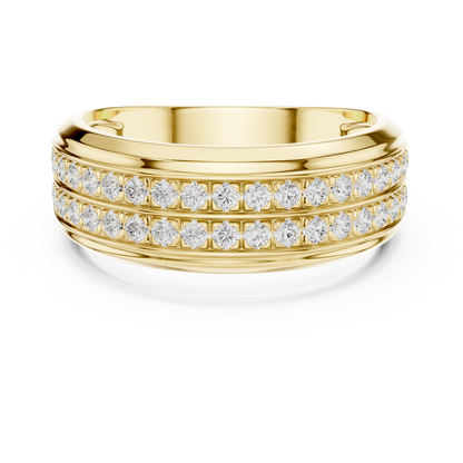 Luxury Double Row Diamond Band