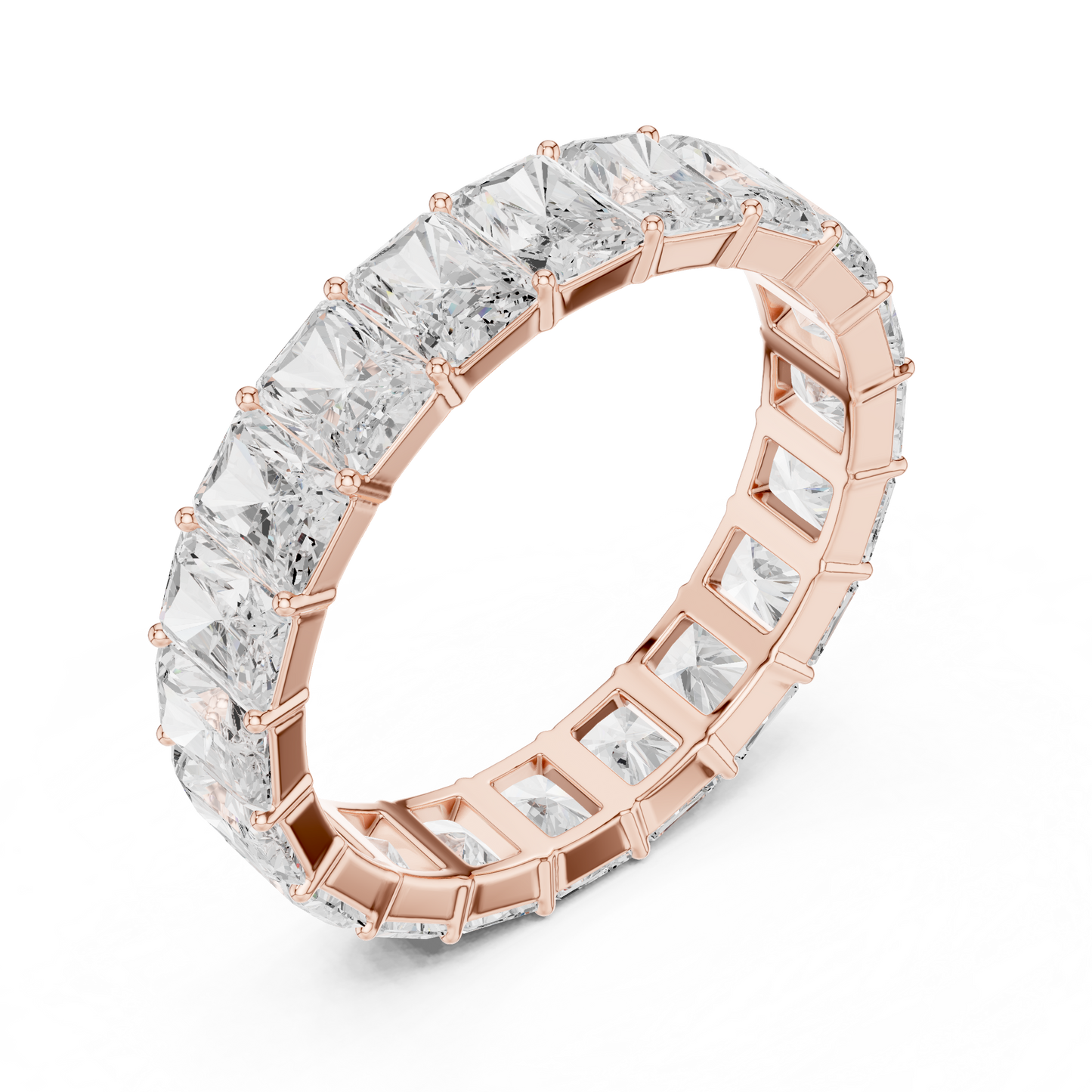 Elegant Radiant Diamond Eternity Ring