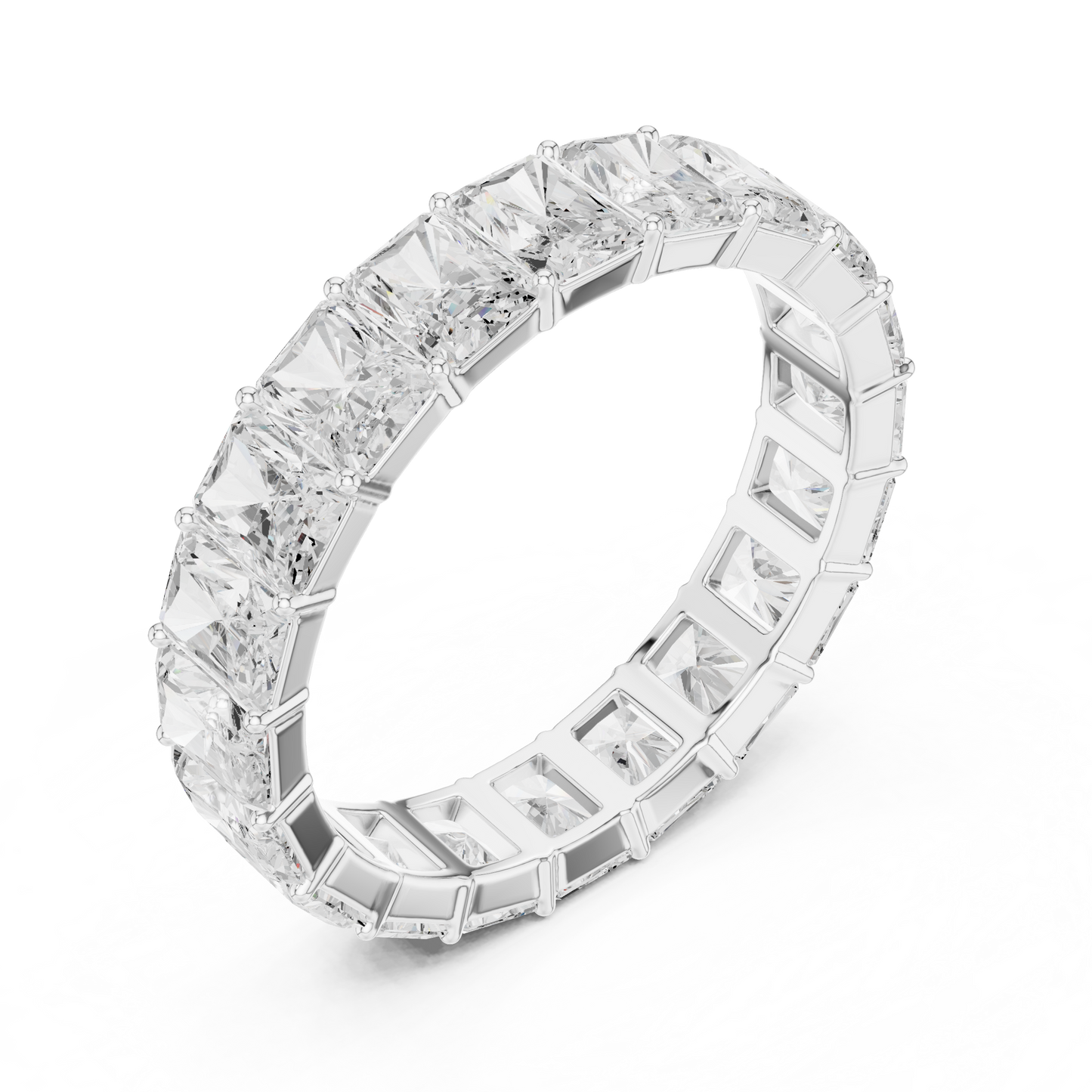 Elegant Radiant Diamond Eternity Ring