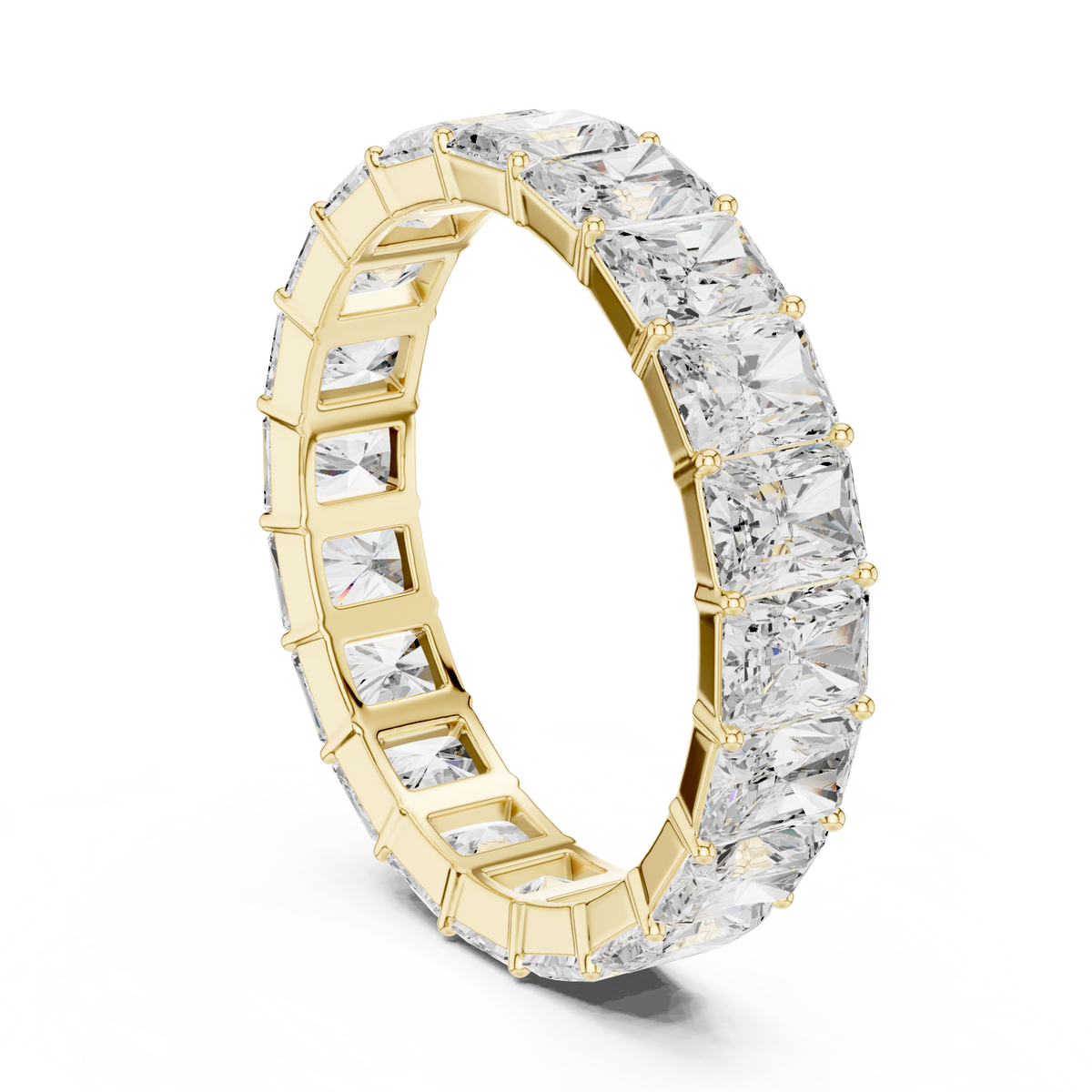 Elegant Radiant Diamond Eternity Ring
